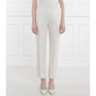 Spodnie damskie - BOSS BLACK Spodnie Takareni | Regular Fit | z dodatkiem jedwabiu - miniaturka - grafika 1