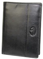 Portfele - Portfel Męski Skórzany EL FORREST Skóra Bydlęca Duży Pionowy Bez Zapięcia Dwa Skrzydełka RFID CZARNY 896 61 13 x 10 x 3 [cm] - miniaturka - grafika 1