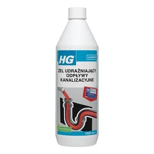 Żel udrażniający odpływy kanalizacyjne 1000 ml HG - Środki do kuchni i łazienki - miniaturka - grafika 1