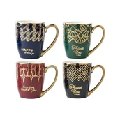 Kubki - Kubek Luca złote ucho 350 ml mix kolorów - miniaturka - grafika 1