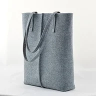 Torebki damskie - Duża Torebka - Totalnie Minimalistyczna -Wysoka - miniaturka - grafika 1