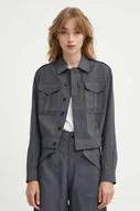 Kurtki damskie - G-Star Raw kurtka damska kolor szary przejściowa D24583-D522 - miniaturka - grafika 1