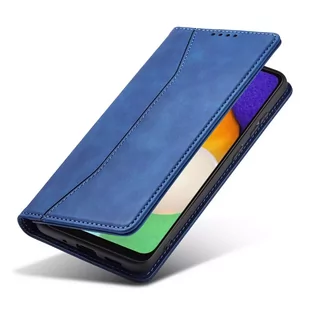 Magnet Fancy Case etui do Samsung Galaxy A13 5G pokrowiec portfel na karty kartę podstawka niebieski - Portfele - miniaturka - grafika 4