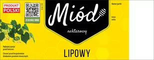 Etykiety samoprzylepne na miód lipowy (100szt) - Akcesoria do hodowli zwierząt - miniaturka - grafika 1