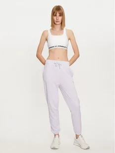 Under Armour Biustonosz sportowy Crossback Mid Bra 1361034 Biały - Bielizna sportowa damska - miniaturka - grafika 1
