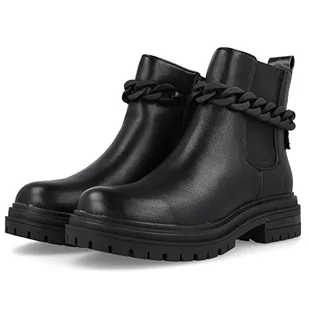 Wrangler Botki Courtney Chain WL22615A Czarny - Kozaki damskie - miniaturka - grafika 1