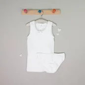 Majtki damskie - Dziewczęcy komplet komunijny, podkoszulek, majtki figi, biały, Tup Tup - miniaturka - grafika 1