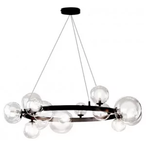 REA OSW-04034 LAMPA SUFITOWA WISZĄCA ZE SZKLANYMI KULAMI NA OBRĘCZY APP906-15CP - Lampy sufitowe - miniaturka - grafika 1