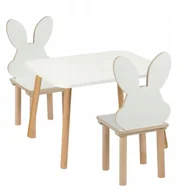 Zestawy mebli dla dzieci - stolik i krzesełka dla dzieci 50 x 70 x 47cm dwa krzesełka zestaw mebli - miniaturka - grafika 1