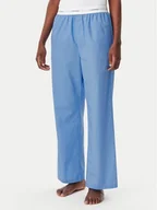 Piżamy damskie - Calvin Klein Underwear Spodnie piżamowe LV00QS7410 Niebieski Regular Fit - miniaturka - grafika 1