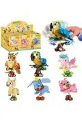 Klocki - Klocki zwierzęta na sprężynie MIX - miniaturka - grafika 1