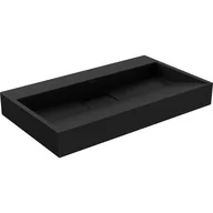 Umywalki - Mexen Ava umywalka nablatowa z konglomeratu B/O 80 x 46 cm, czarna - 23018070 - miniaturka - grafika 1