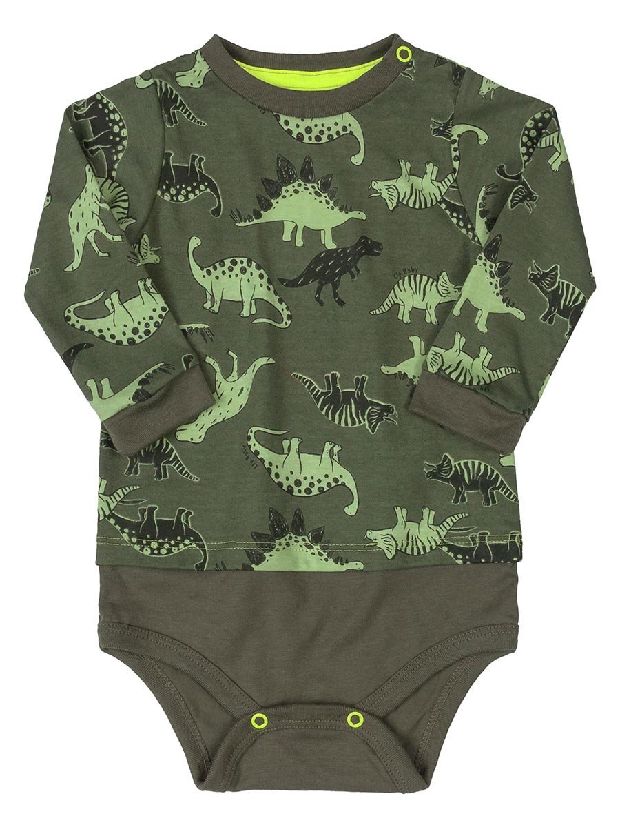 Niemowlęce body dinozaury zielone Up Baby r.68