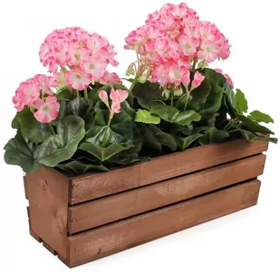 Skrzynka Balkonowa Drewniana 40 Cm Na Kwiaty Zioła - Skrzynie ogrodowe - miniaturka - grafika 1