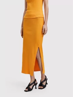 Spódnice - Selected Spódnica ołówkowa Laury 16084538 Pomarańczowy Slim Fit - grafika 1