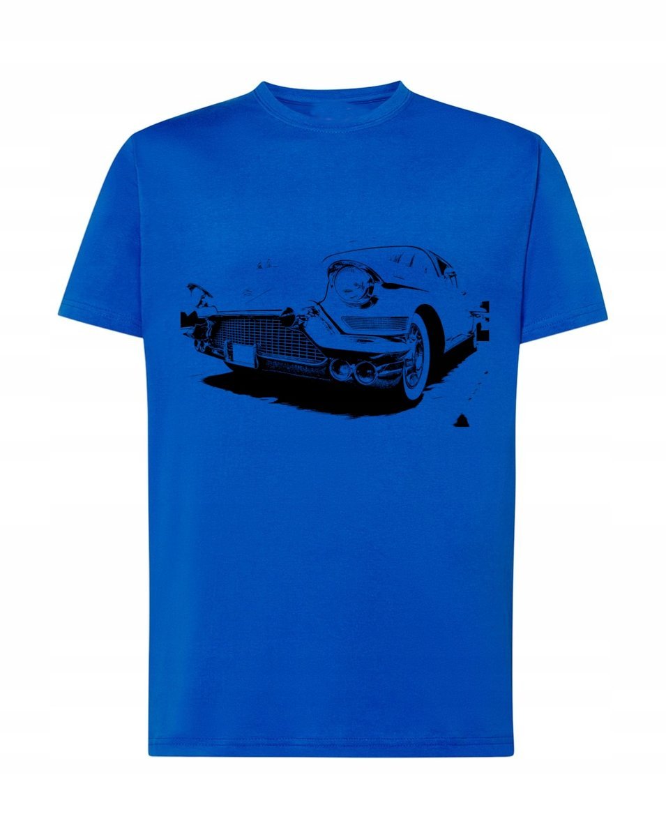 T-Shirt męski nadruk Klasyczne Auto Rozm.5XL