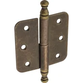 Zawiasy, okucia i inne akcesoria - Zawias meblowy nakładany ozdobny patyna PRAWY - miniaturka - grafika 1