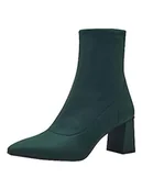 Kozaki damskie - Tamaris Damskie 1-1-25075-41 modne kozaki, zielone, 38 EU, zielony, 38 EU - miniaturka - grafika 1