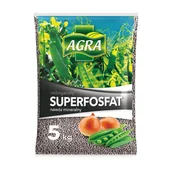 Nawozy ogrodnicze - Superfosfat wzbogacony granulowany 5 kg AGRA - miniaturka - grafika 1