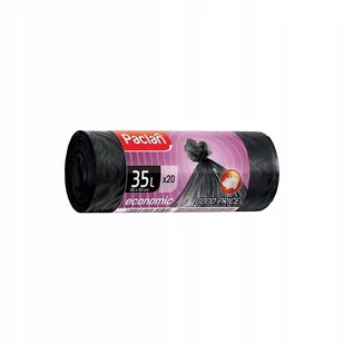 Paclan Worki na śmieci Economic HD czarne 35l 20 szt. NN-HPK-S020-013 - Worki na śmieci - miniaturka - grafika 1