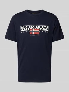 T-shirt z nadrukiem z logo model ‘AYLMER’ - Koszulki męskie - miniaturka - grafika 1