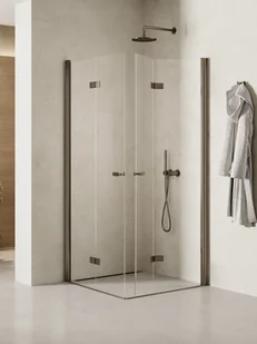 Kabina prysznicowa New Trendy New Soleo 90x90 kwadratowa grafit K-2251 - Kabiny prysznicowe - miniaturka - grafika 1