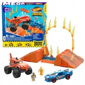 Klocki - Mega Hot Wheels Monster Truck Tiger Shark Zestaw Klocki - miniaturka - grafika 1
