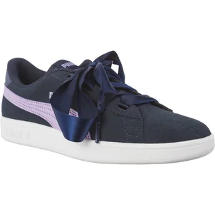 Puma Smash V2 Ribbon Sargasso Sea Purple Rose wielokolorowe granatowe - Trampki damskie - miniaturka - grafika 1