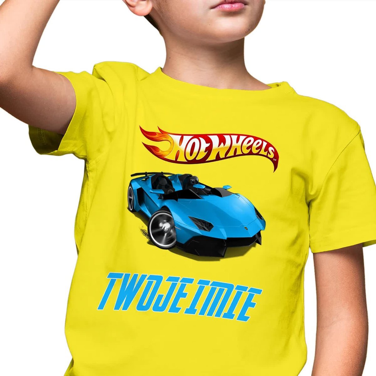 T-Shirt Dziecięcy Koszulka Hot Wheels Cytry Wz 146