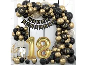 Urodziny dla dorosłych - Zestaw balonów do girlandy balonowej na osiemnastkę - 80 szt. - miniaturka - grafika 1