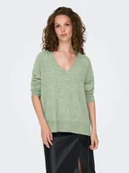 Swetry damskie - JDY Sweter "Elanora" w kolorze zielonym - miniaturka - grafika 1