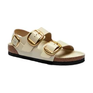 Sandały damskie - Birkenstock Skórzane sandały Milano BB LENA - miniaturka - grafika 1