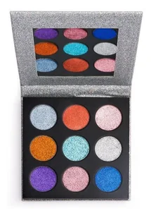 Makeup revolution Makeup Revolution Paleta Prasowanych Brokatów Illusion MUR-0661 - Palety i zestawy do makijażu - miniaturka - grafika 2