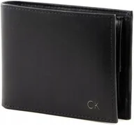 Portfele - Portfel Męski Calvin Klein Ckj Ck Skóra Bilon Czarny - miniaturka - grafika 1