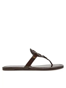 Tory Burch Japonki 11743 Brązowy - Klapki i japonki damskie - miniaturka - grafika 1