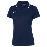 Koszulki sportowe męskie - Koszulka męska Mizuno Polo Navy/White L - miniaturka - grafika 1