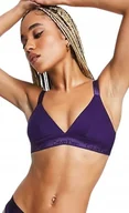 Biustonosze - Calvin Klein Biustonosz Fioletowy Miękki Z Logo L 2A3 - miniaturka - grafika 1