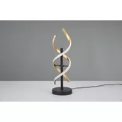 Lampy stojące - Trio Leuchten Lampa stołowa złota z 3-stopniową diodą LED z możliwością ściemniania w stopniach Kelvina - Henk - miniaturka - grafika 1