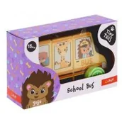 Samochody i pojazdy dla dzieci - Zabawka drewniana - School Bus TREFL - miniaturka - grafika 1