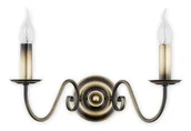 Lampy ścienne - Lemir Asti kinkiet 2 pł. / patyna O2891 K2 PAT - miniaturka - grafika 1