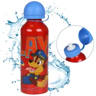 Shakery i bidony sportowe - Psi Patrol CHASE aluminiowy bidon, czerwona butelka 500ml - miniaturka - grafika 1