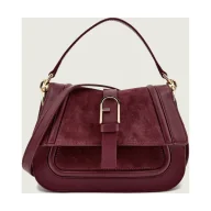 Torebki damskie - Furla Torebka na ramię FURLA FLOW zamsz - miniaturka - grafika 1