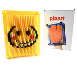 DUŻA TABLICA SZPILKOWA 3D PINART GADŻET BUŹKA ŻÓŁTA ZABAWKA SENSORYCZNA - Tablice i flipcharty - miniaturka - grafika 1