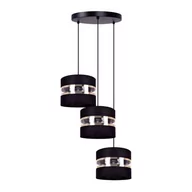 Lampy sufitowe - Nicea lampa wisząca 3xE27 czarna K-5202 - miniaturka - grafika 1