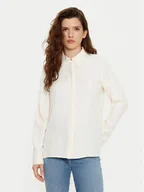 Koszule damskie - Tommy Hilfiger Koszula WW0WW44045 Beżowy Regular Fit - miniaturka - grafika 1