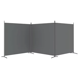 Lumarko Parawan 3-panelowy, antracytowy, 525x180 cm, tkanina! - Parawany - miniaturka - grafika 6