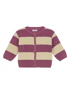 Bluzy i sweterki niemowlęce - Noppies Kardigan w kolorze beżowo-fioletowym - miniaturka - grafika 1