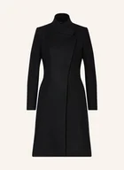 Płaszcze damskie - Reiss Wełniany Płaszcz Max schwarz - miniaturka - grafika 1