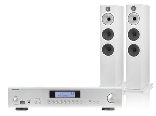 Rotel A12 MKII (srebrny) + 603 S3 (biały) - Zestawy stereo - miniaturka - grafika 1