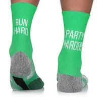 Skarpetki męskie - Termoaktywne skarpety biegowe Running Raid z napisem Run Hard, Party Harder chroniące przed otarciami, sportowe, 39-42 - miniaturka - grafika 1